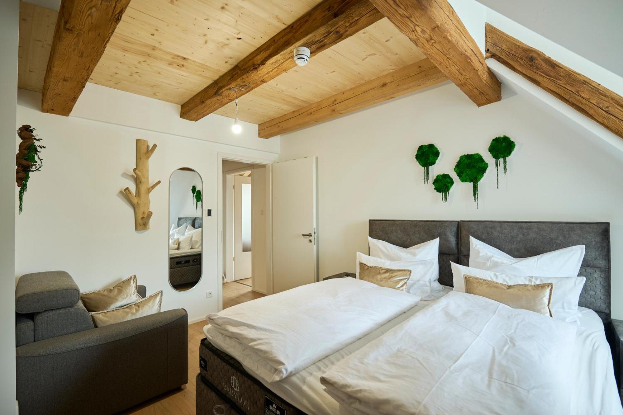 Apartmán Wood World Luxury - Massage - Bergblick - Tranpolin- Parken Markdorf Exteriér fotografie